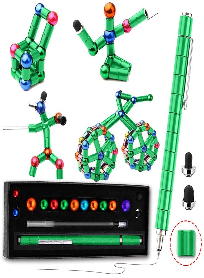 beamdoor Fidget Pen，Magnetic Pen，Decompression Magnetic Toy Pen, Teen Girl Gifts, Gifts for Teenage Boys，Novelty Toy Gift for Kids or Friends (Green, Small) - Image 1